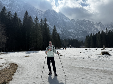 Logo trade promotional giveaways picture of: Trekking poles DENALI Schwarzwolf