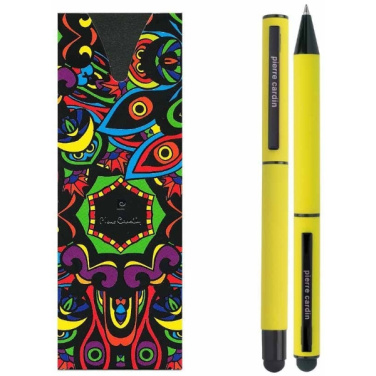 Logo trade promotional merchandise photo of: Writing set touch pen, soft touch CELEBRATION Pierre Cardin