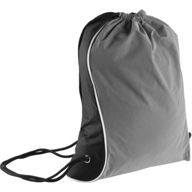 Logo trade promotional giveaway photo of: Drawstring bag DENISON Schwarzwolf