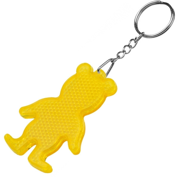 Logotrade promotional merchandise picture of: Reflective keyring BEAR