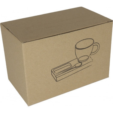 Logo trade promotional giveaways picture of: Tray with cup and spoon FORMOSA 150 ml