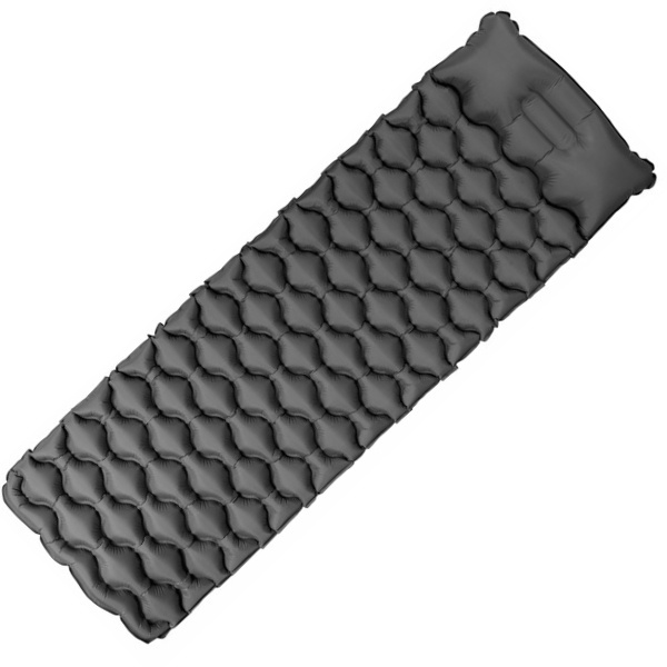 Logo trade corporate gifts image of: Inflatable mat SAJAMA Schwarzwolf