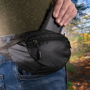 Logo trade promotional merchandise photo of: Waist bag MOBILA Schwarzwolf