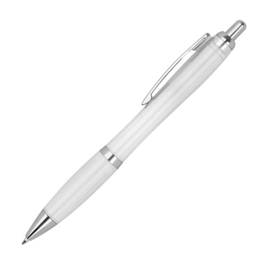Logo trade promotional gift photo of: Transparent ballpen ALKEN