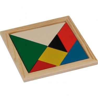 Logo trade promotional merchandise photo of: Wooden puzzle PORTO