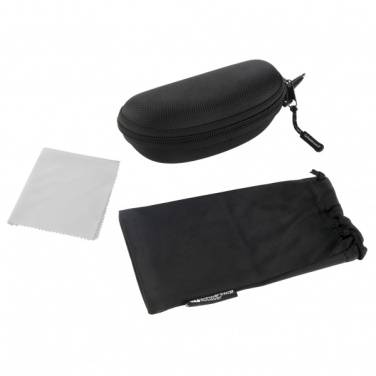 Logo trade promotional giveaways image of: Case for sunglasses ARKANSAS Schwarzwolf