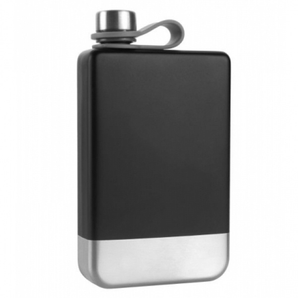 Logotrade promotional products photo of: Hip flask HALTI Schwarzwolf