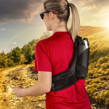 Logo trade business gifts image of: Sport belt bag MAFADI Schwarzwolf