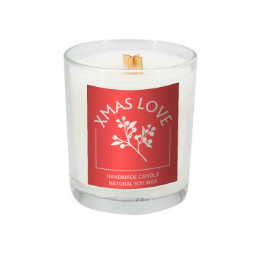 Logo trade promotional product photo of: Soy candle 190g Christmas love
