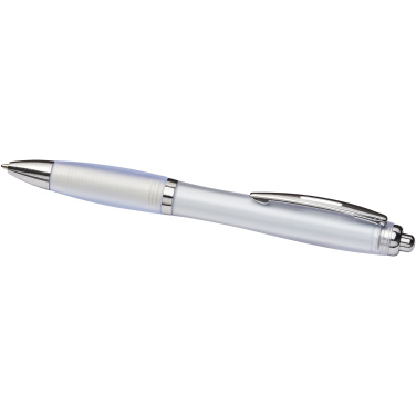 Logotrade promotional giveaway image of: Curvy ballpoint pen with frosted barrel and grip