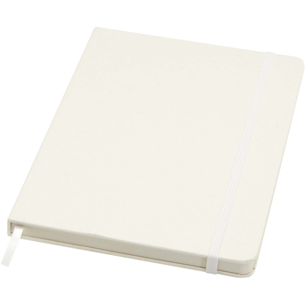 Logo trade corporate gifts picture of: Bass A5 recycled hard cover notebook with lined pages
