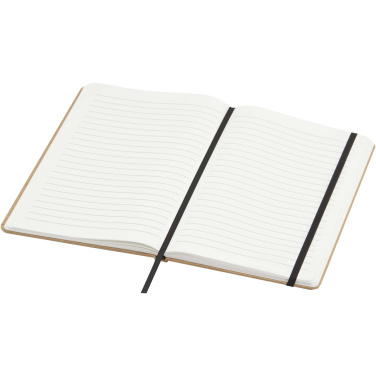 Logo trade promotional products image of: Holm A5 stone paper hard cover notebook with lined pages