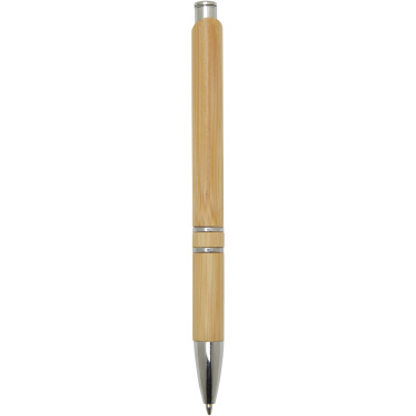 Logotrade promotional item image of: Wicker bamboo ballpoint pen