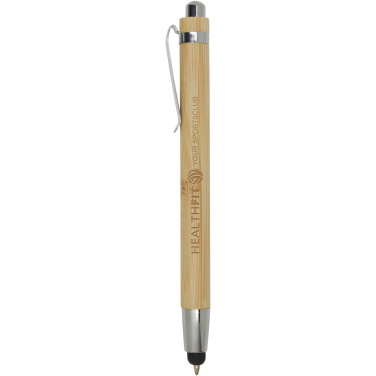 Logo trade corporate gift photo of: Elm bamboo ballpoint pen