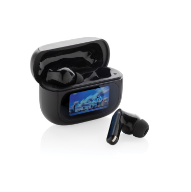 Logotrade promotional items photo of: Airtune RCS recycled plastic ANC earbuds with touch screen