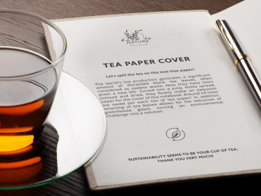 Logo trade corporate gift photo of: Recycled Tea Notebook 209734000