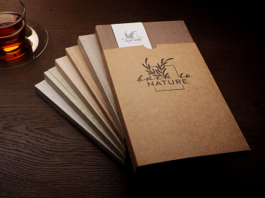 Logo trade promotional merchandise image of: Recycled Coffee Notebook 209733900