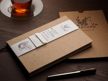 Logo trade corporate gifts image of: Recycled Coconut Notebook 209734100