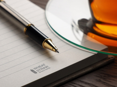 Logo trade promotional merchandise image of: Recycled Hemp Notebook 209734300