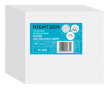 Logo trade promotional merchandise image of: Super MELTBLOWN H-155 non-woven cleaning cloth (carton of 100 leaves) 144821200