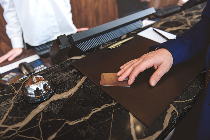 Logo trade promotional gift photo of: Reception desk blotter 1131119