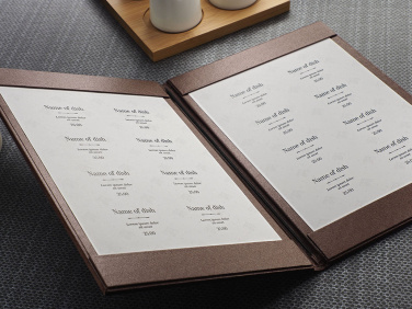 Logo trade promotional items image of: Menu cover 1719280