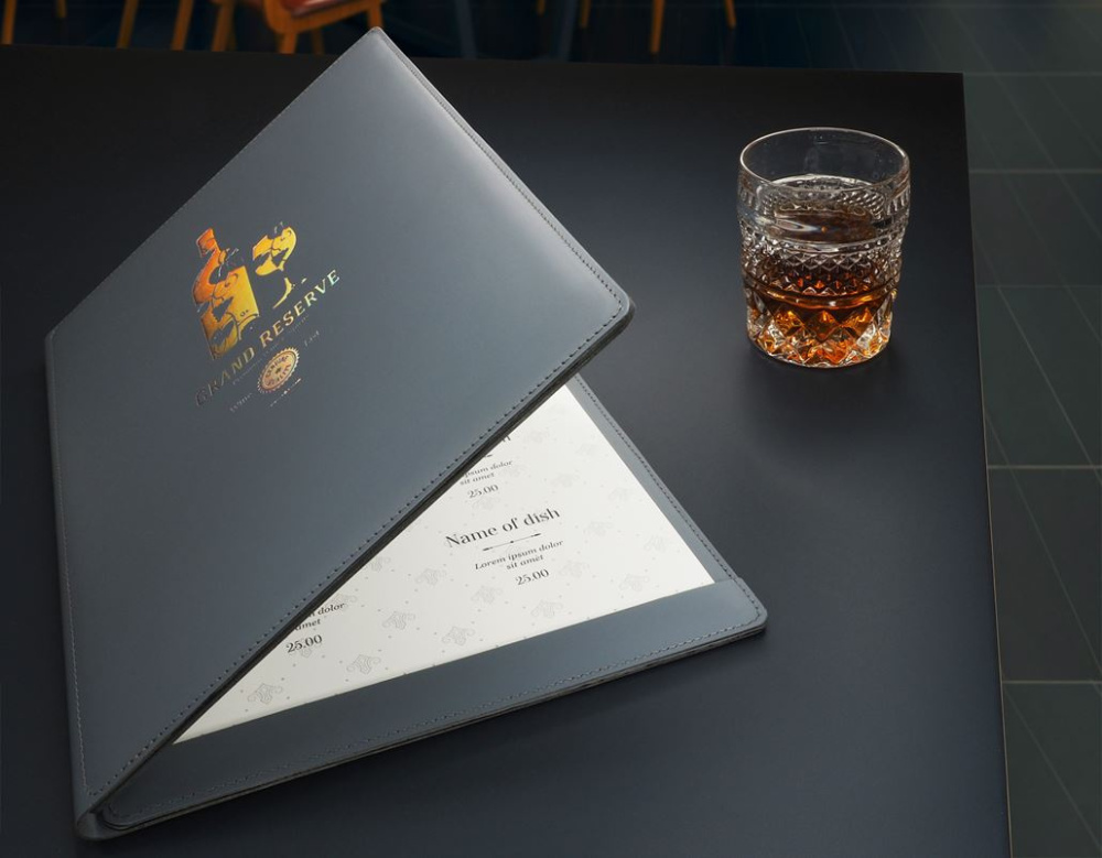 Logo trade corporate gift photo of: Menu cover Fine Dining 1059094