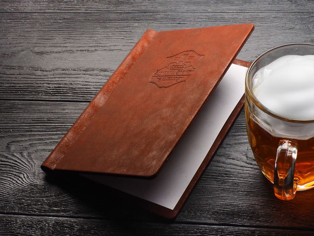 Logo trade business gifts image of: Menu cover 2048325