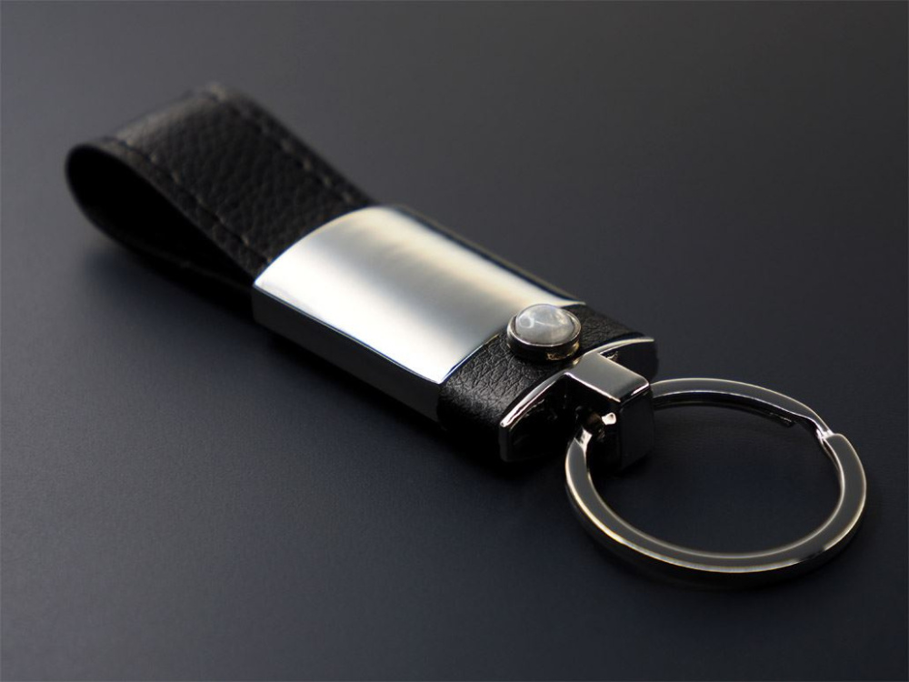 Logo trade corporate gifts picture of: Moonstone Keyring 1295095
