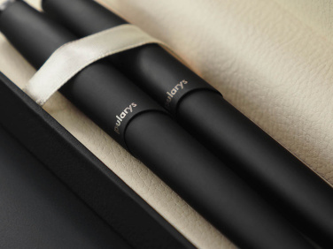 Logo trade promotional gifts image of: Obsidian stone Pen set 1290036