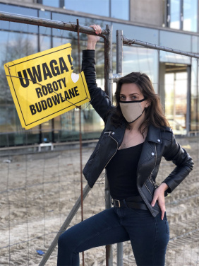 Logo trade promotional gifts picture of: MARS cotton mask (size M) 1379165