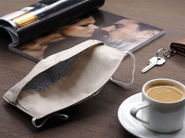 Logo trade promotional merchandise photo of: VENUS PRO cotton face mask with a pocket an HEPA filter 1378165