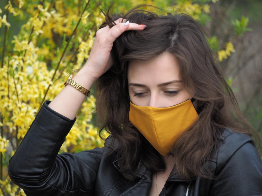 Logo trade corporate gifts image of: VENUS cotton face mask 1377165