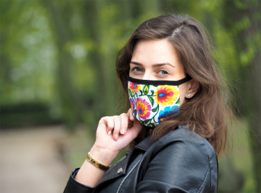 Logo trade promotional products image of: MARS PRO cotton mask (size M) with pocket and HEPA filter 1380165