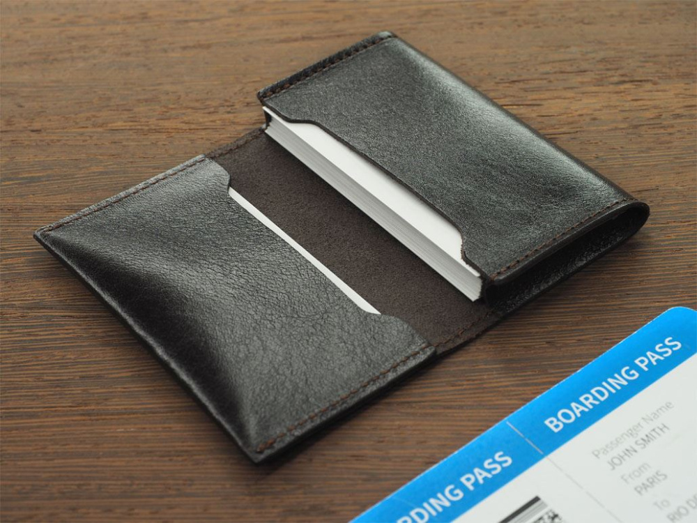 Logo trade promotional merchandise image of: Business card holder 1166067