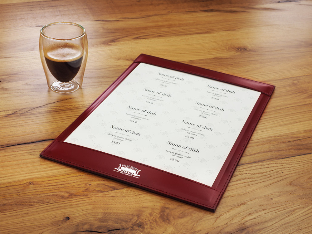 Logo trade promotional giveaways image of: Menu pad 1025094