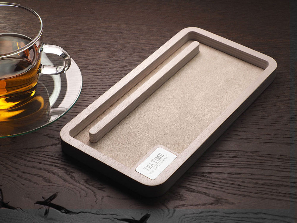 Logotrade promotional gift picture of: Wooden desk organiser 1818121