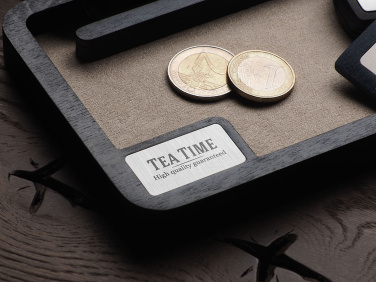 Logo trade promotional gifts image of: Wooden desk organiser 1818121