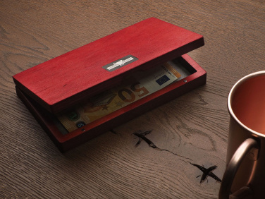 Logo trade corporate gifts image of: Wooden bill box 1816121