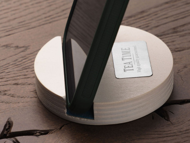 Logo trade promotional merchandise image of: Wooden telephone stand 1833121