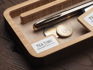 Logo trade promotional giveaways picture of: Wooden desk organiser 1818292