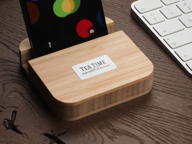 Logotrade promotional merchandise picture of: Wooden telephone stand 1847292