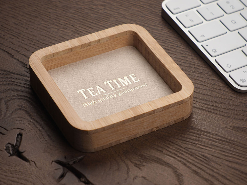Logo trade business gifts image of: Wooden desk organiser 1849292
