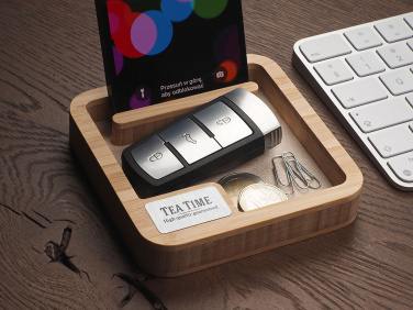 Logo trade advertising products image of: Wooden desk organiser 1846292