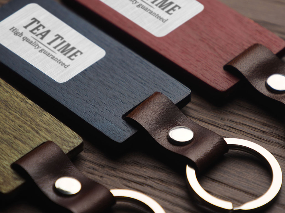 Logotrade business gift image of: Wooden keyring 1853121