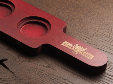 Logo trade promotional giveaways picture of: Wooden 3 Shot Serving Board 1863121