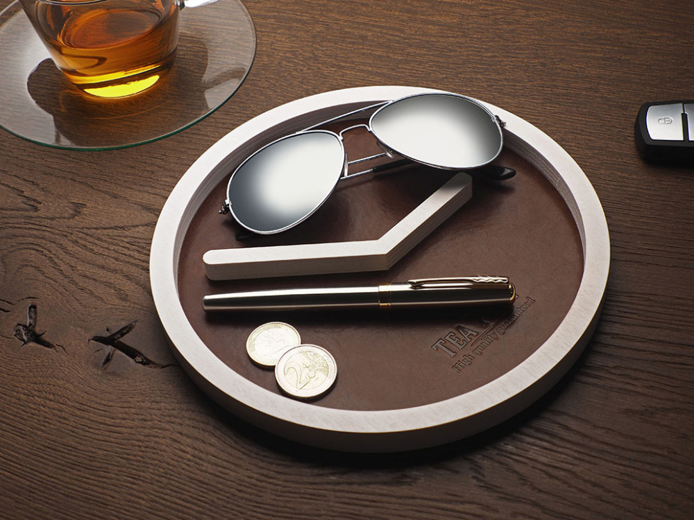 Logo trade promotional products picture of: Wooden desk organiser 1851121