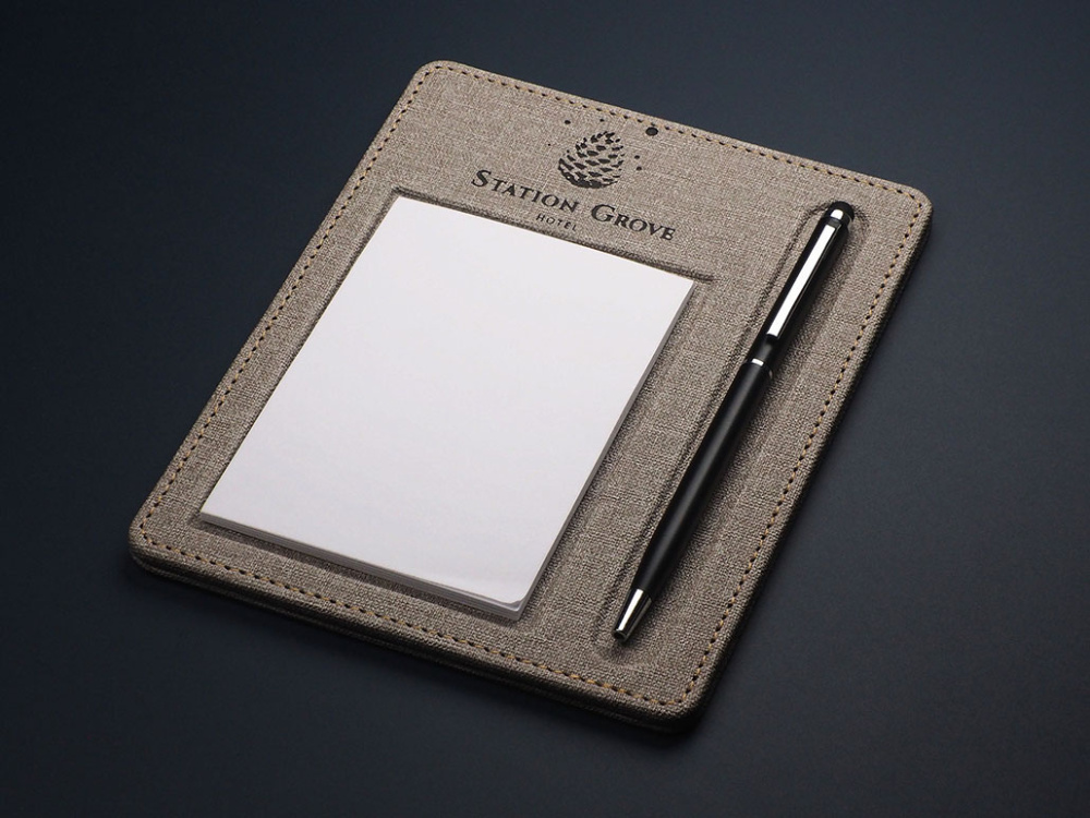 Logo trade promotional gifts image of: Hotel notepad 1136321