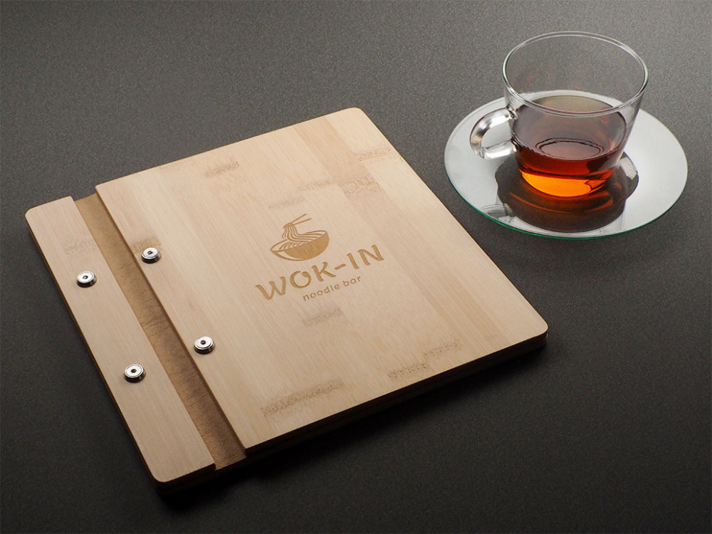 Logo trade business gift photo of: Menu cover 1905292