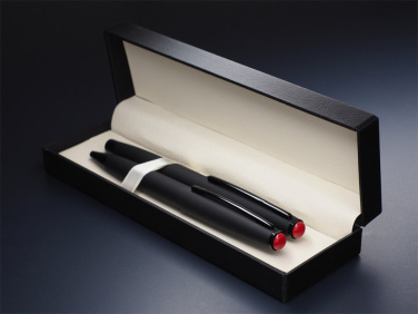 Logo trade advertising products picture of: Coral stone Pen set 1285036